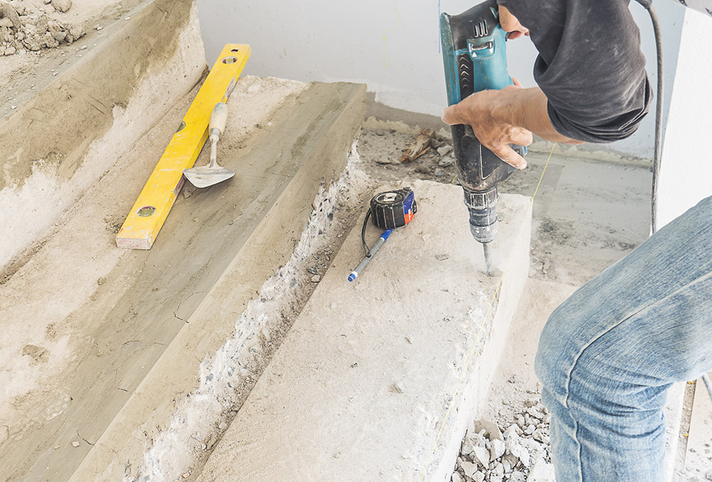 modification de la structure d'escalier